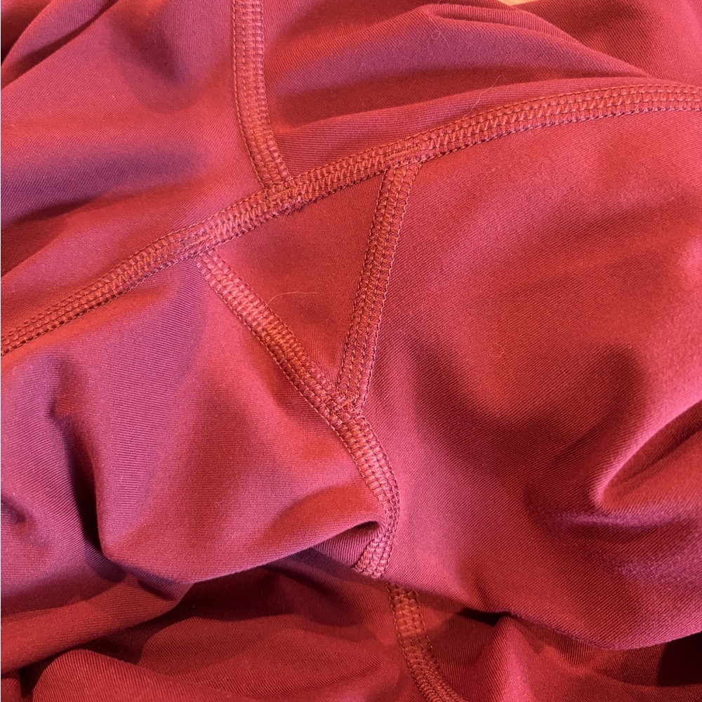 YITTY Women's Burgundy & Pink UltraLuxe Built-In Bra Active Onesie - M - Picture 6 of 7